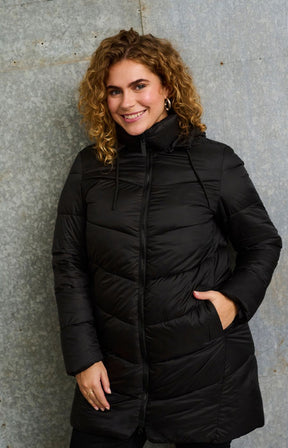Kaffe Curve Susanna Coat in Black