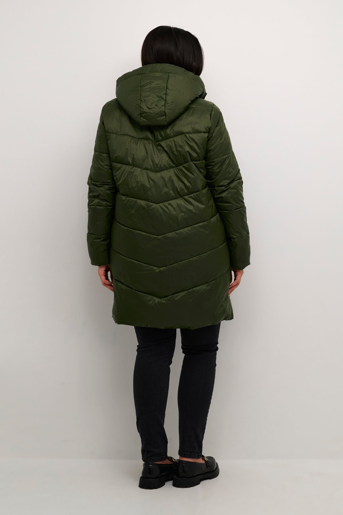 Kaffe Curve Susanna Coat in Khaki