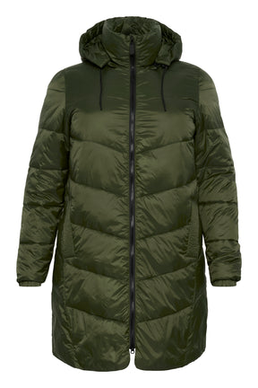 Kaffe Curve Susanna Coat in Khaki