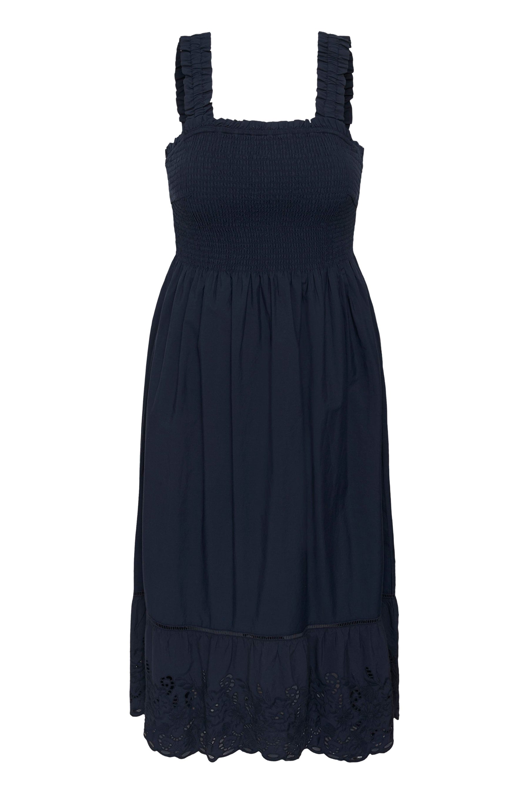 Kaffe Curve Trudi Dress in Navy