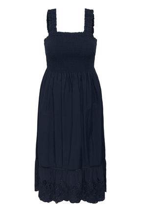 Kaffe Curve Trudi Dress in Navy