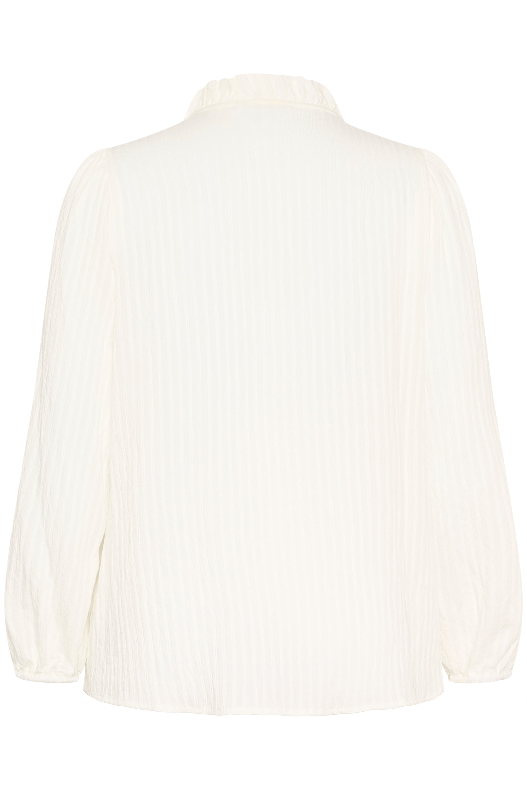Kaffe Curve Uma Frill Shirt in White