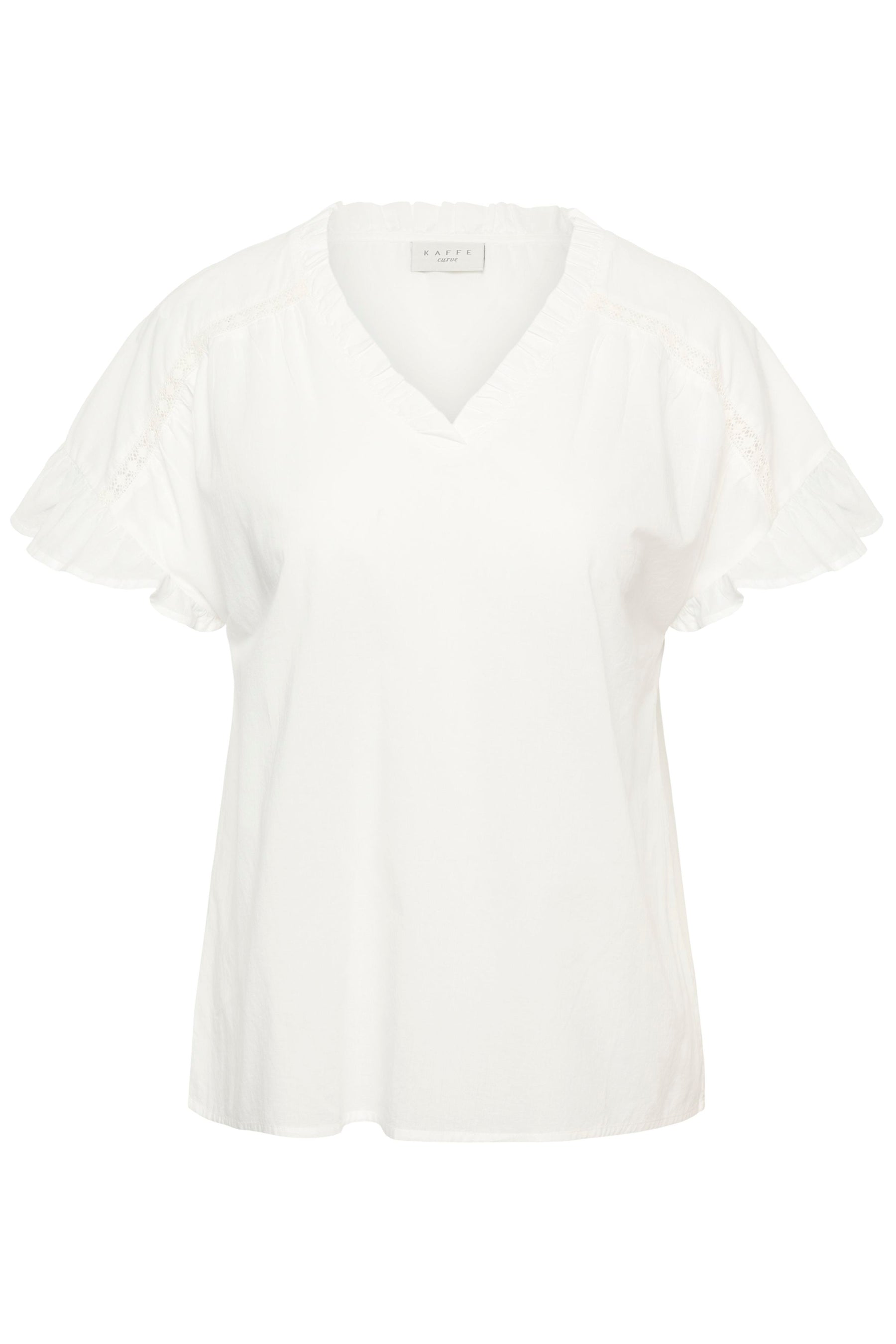 Kaffe Curve Valeria Blouse in White 