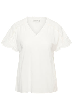 Kaffe Curve Valeria Blouse in White 