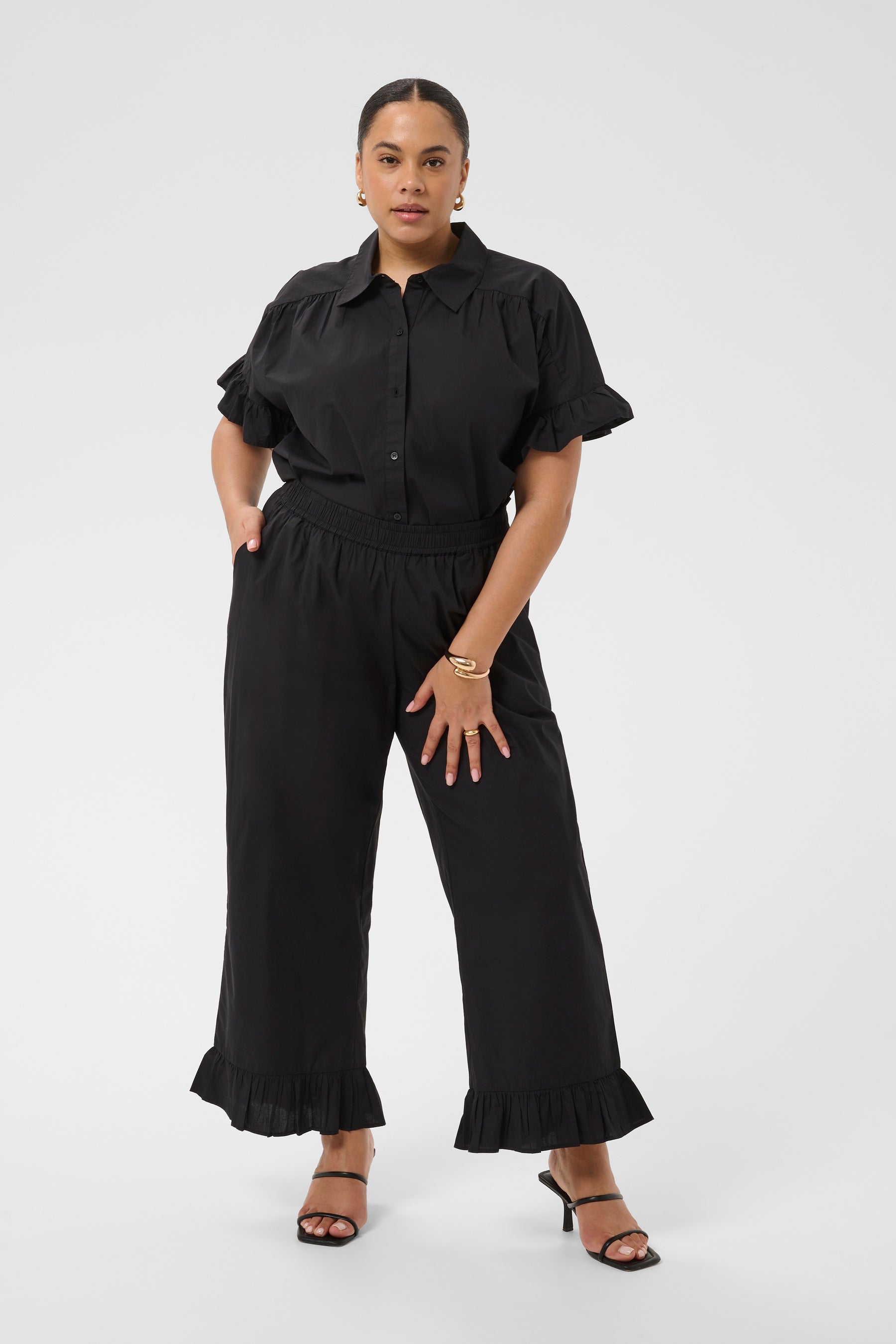 Kaffe Curve Verona Trousers in Black 