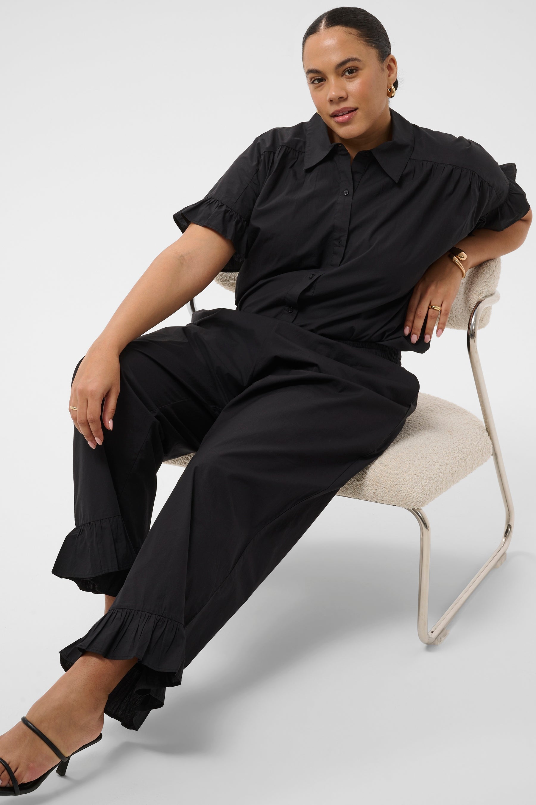 Kaffe Curve Verona Trousers in Black  