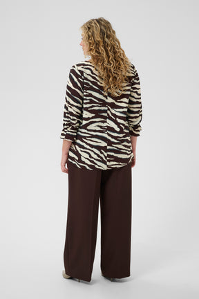 Kaffe Curve Vika Blouse in Zebra Print 