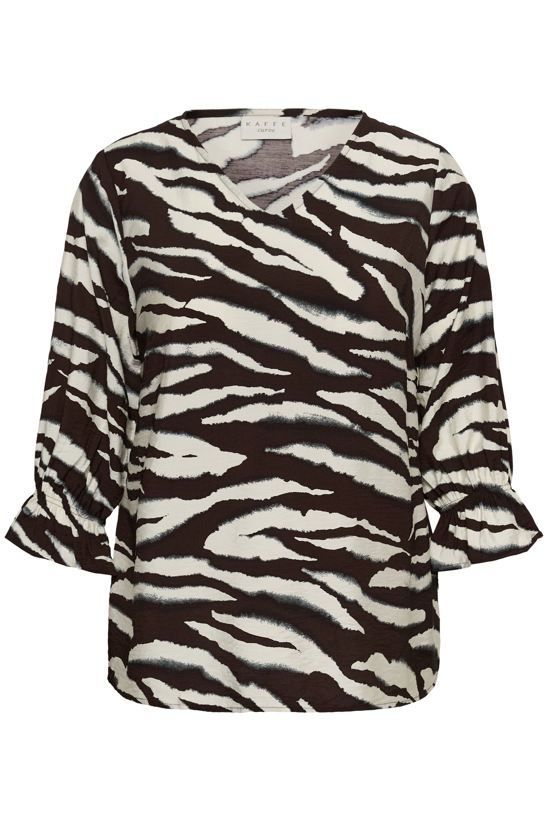 Kaffe Curve Vika Blouse in Zebra Print 