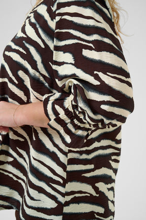 Kaffe Curve Vika Blouse in Zebra Print  