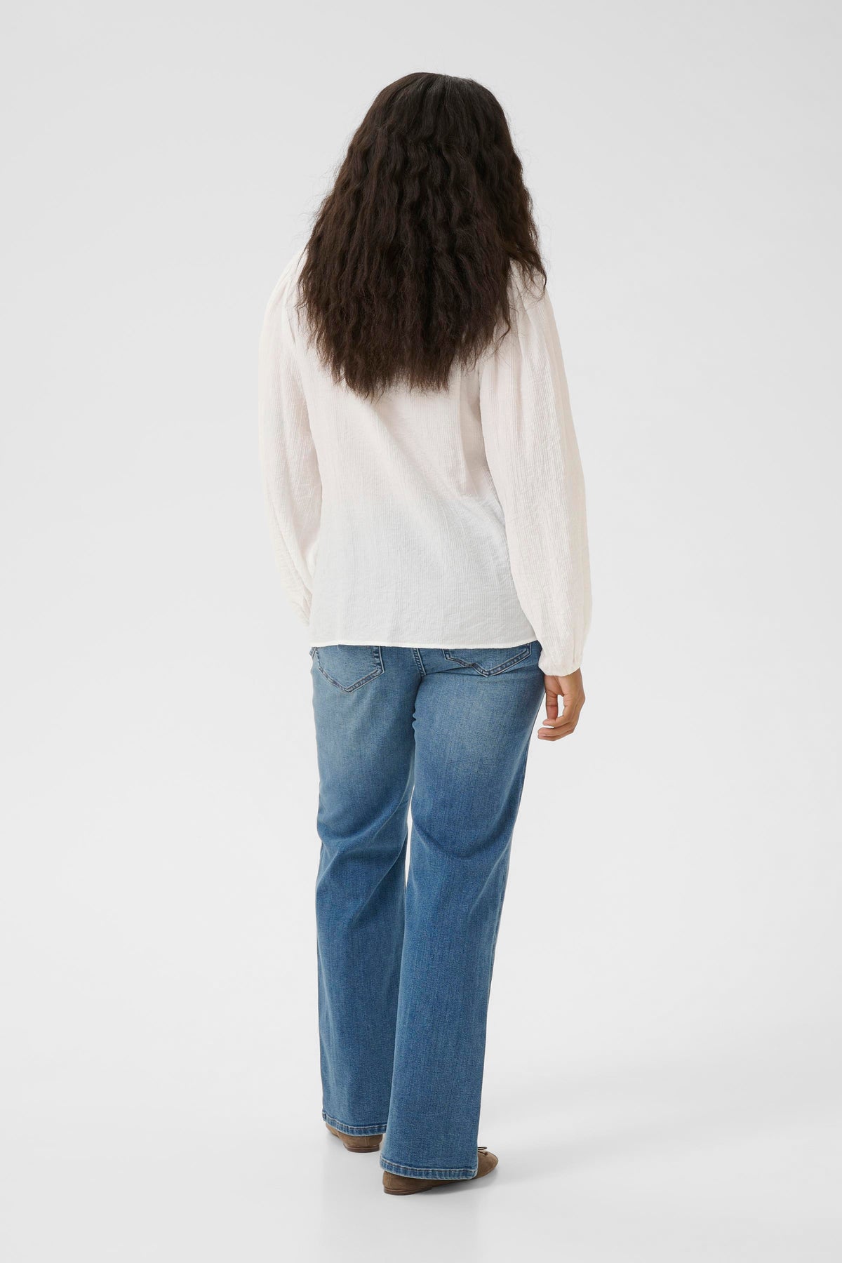 Kaffe Curve Viva Blouse in White