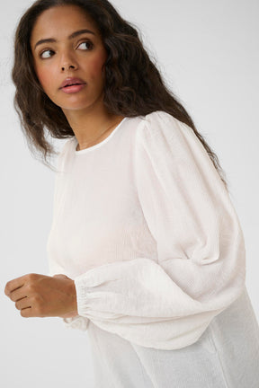 Kaffe Curve Viva Blouse in White