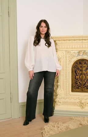 Kaffe Curve Viva Blouse in White