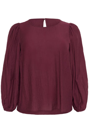 Kaffe Curve Viva Blouse in Wine
