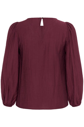 Kaffe Curve Viva Blouse in Wine