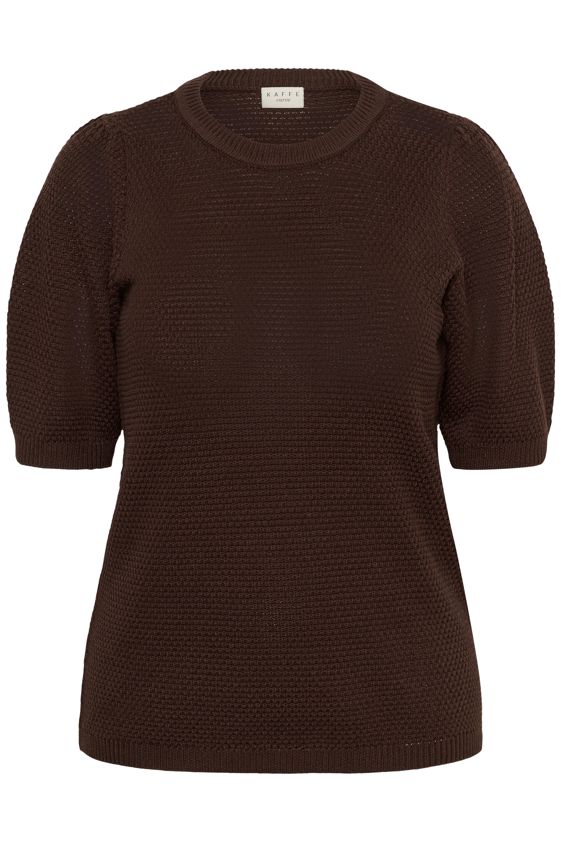 Kaffe Curve Viviana Knit Top in Brown 