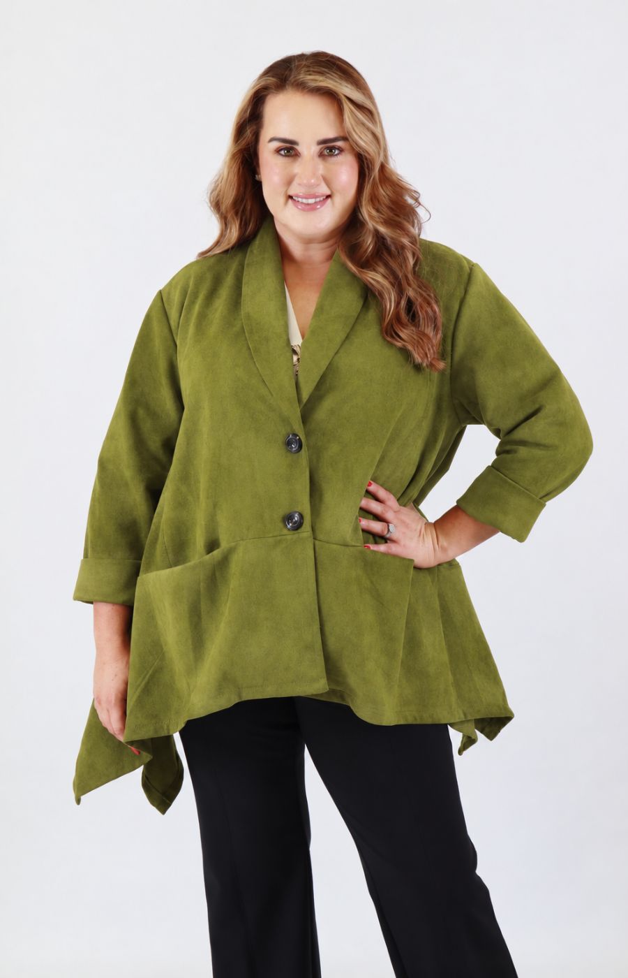 Katie Jacket in Khaki 