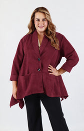 Katie Jacket in Wine 