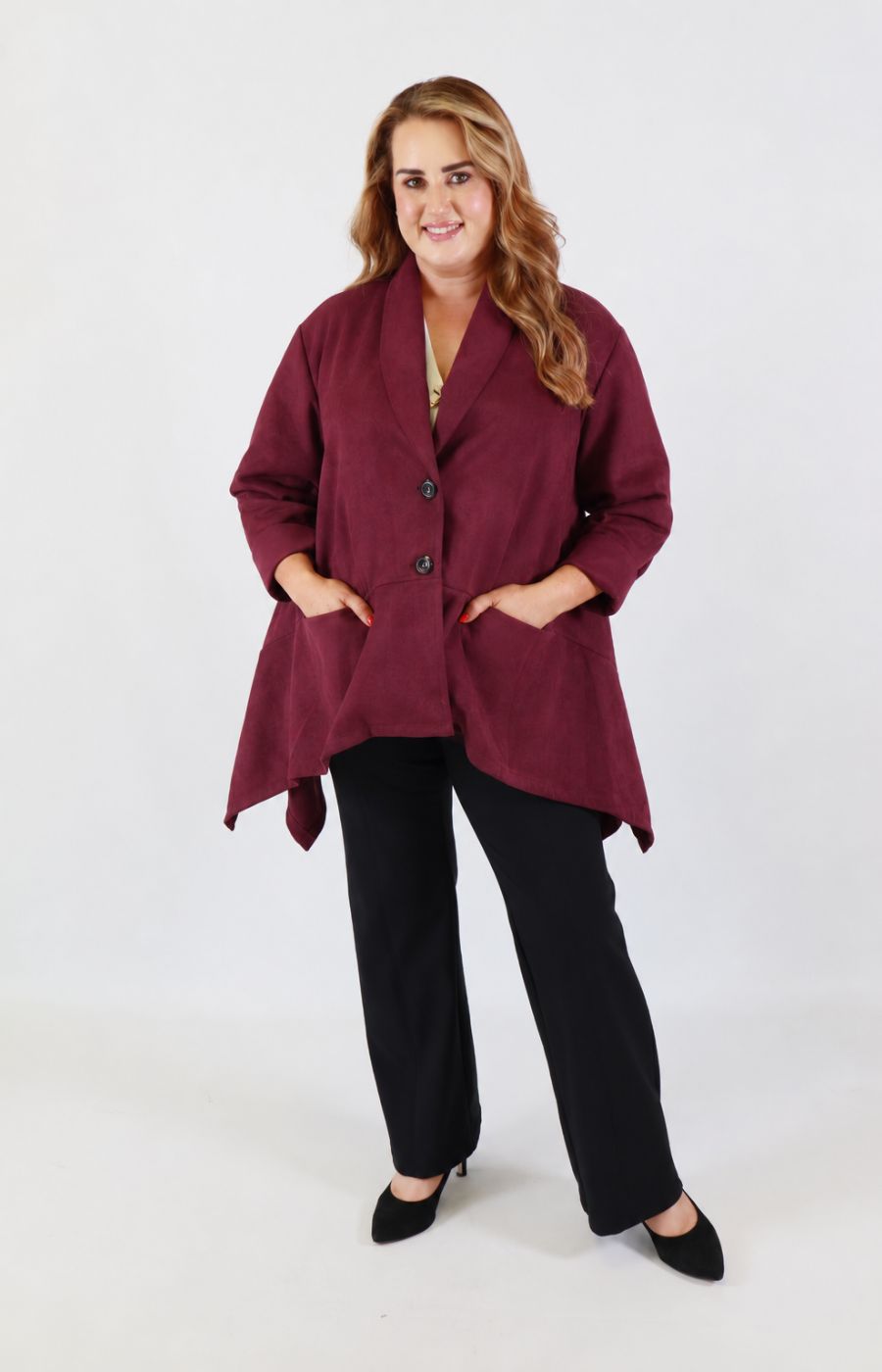 Katie Jacket in Wine 