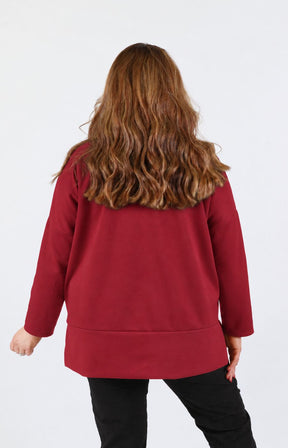 Kelly Hoodie in Wine 