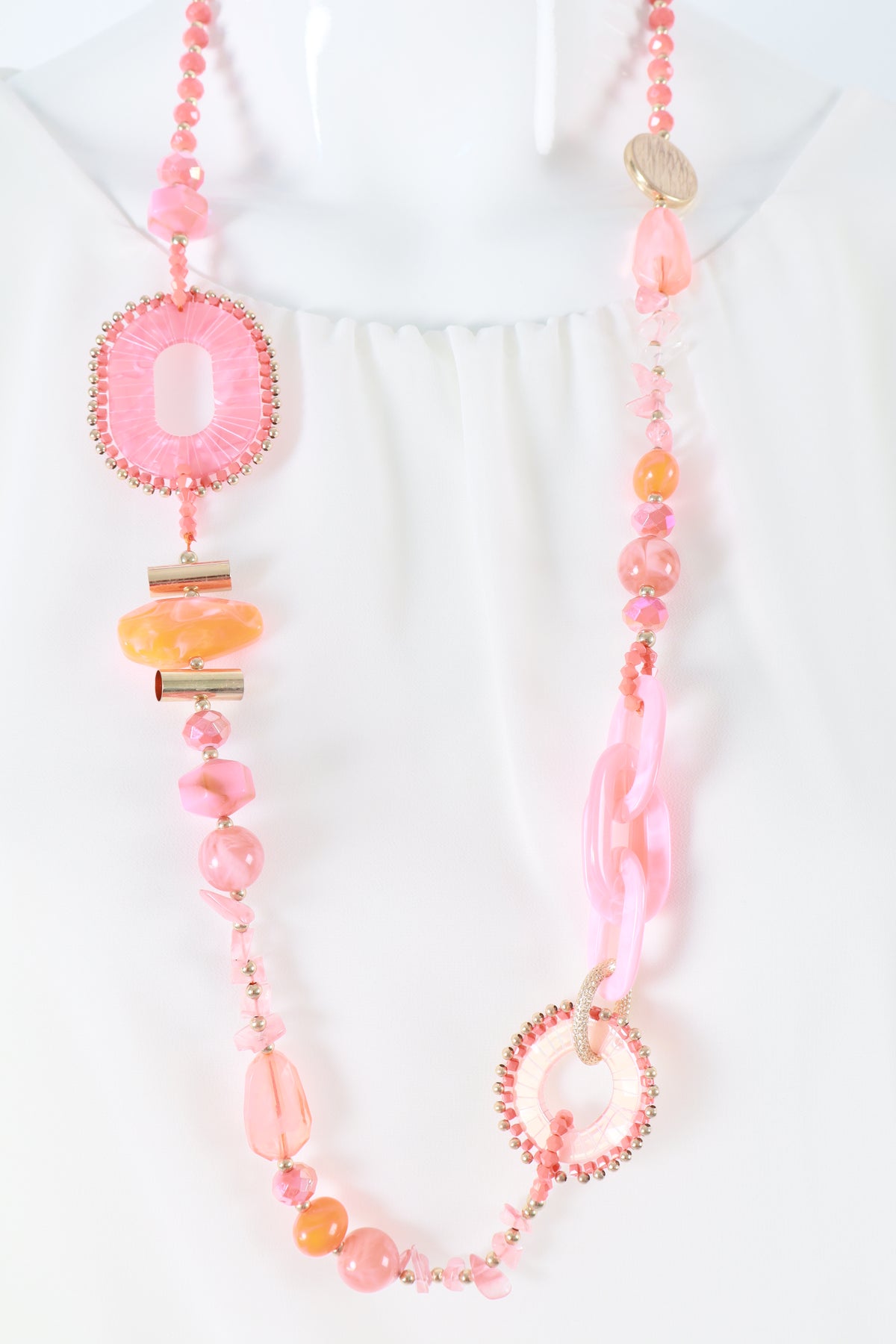 Kira Necklace in Coral
