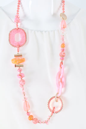 Kira Necklace in Coral