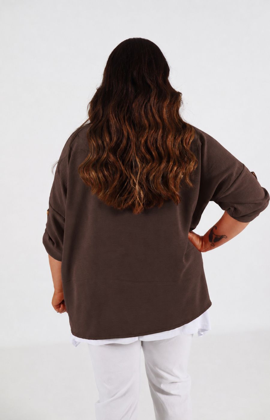 Lainey Cardigan in Brown 