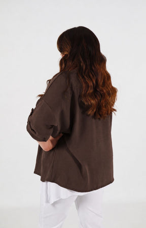 Lainey Cardigan in Brown 