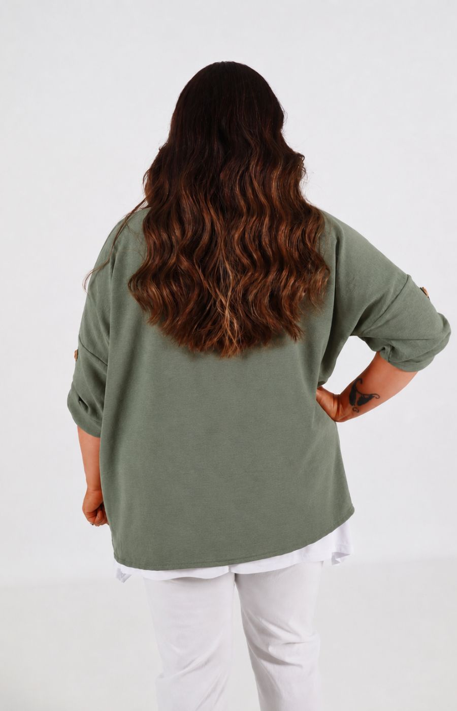 Lainey Cardigan in Khaki 