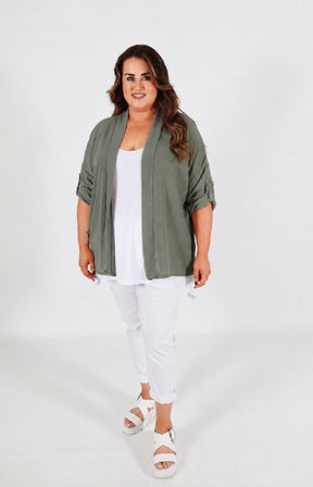 Lainey Cardigan in Khaki 