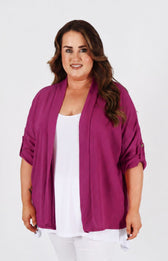 Lainey Cardigan in Plum 