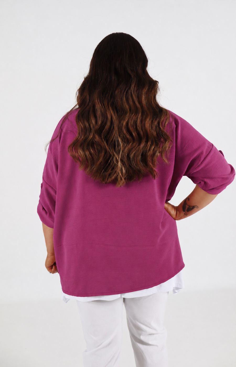 Lainey Cardigan in Plum 