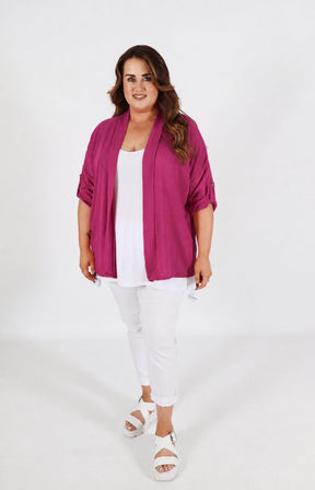Lainey Cardigan in Plum 