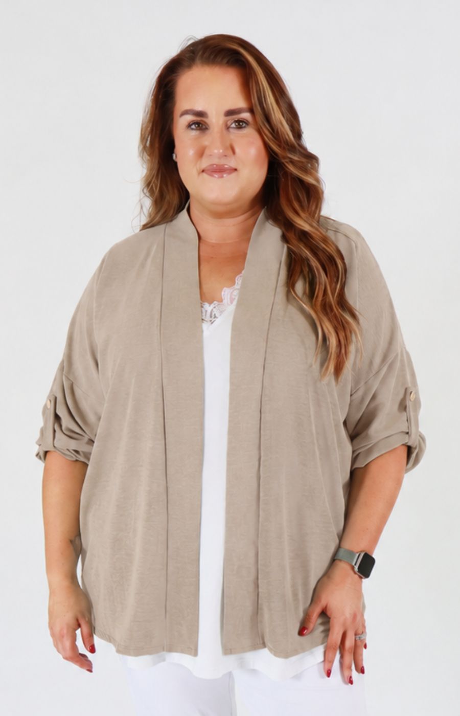 Lainey Cardigan in Tan 
