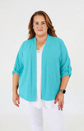 Lainey Cardigan in Turquoise 
