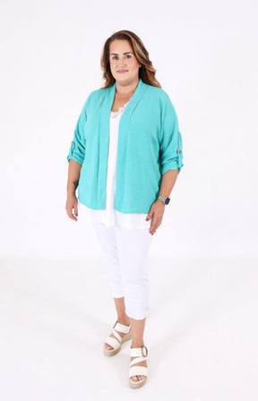 Lainey Cardigan in Turquoise 