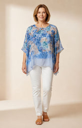 Layla Blouse in Blue 
