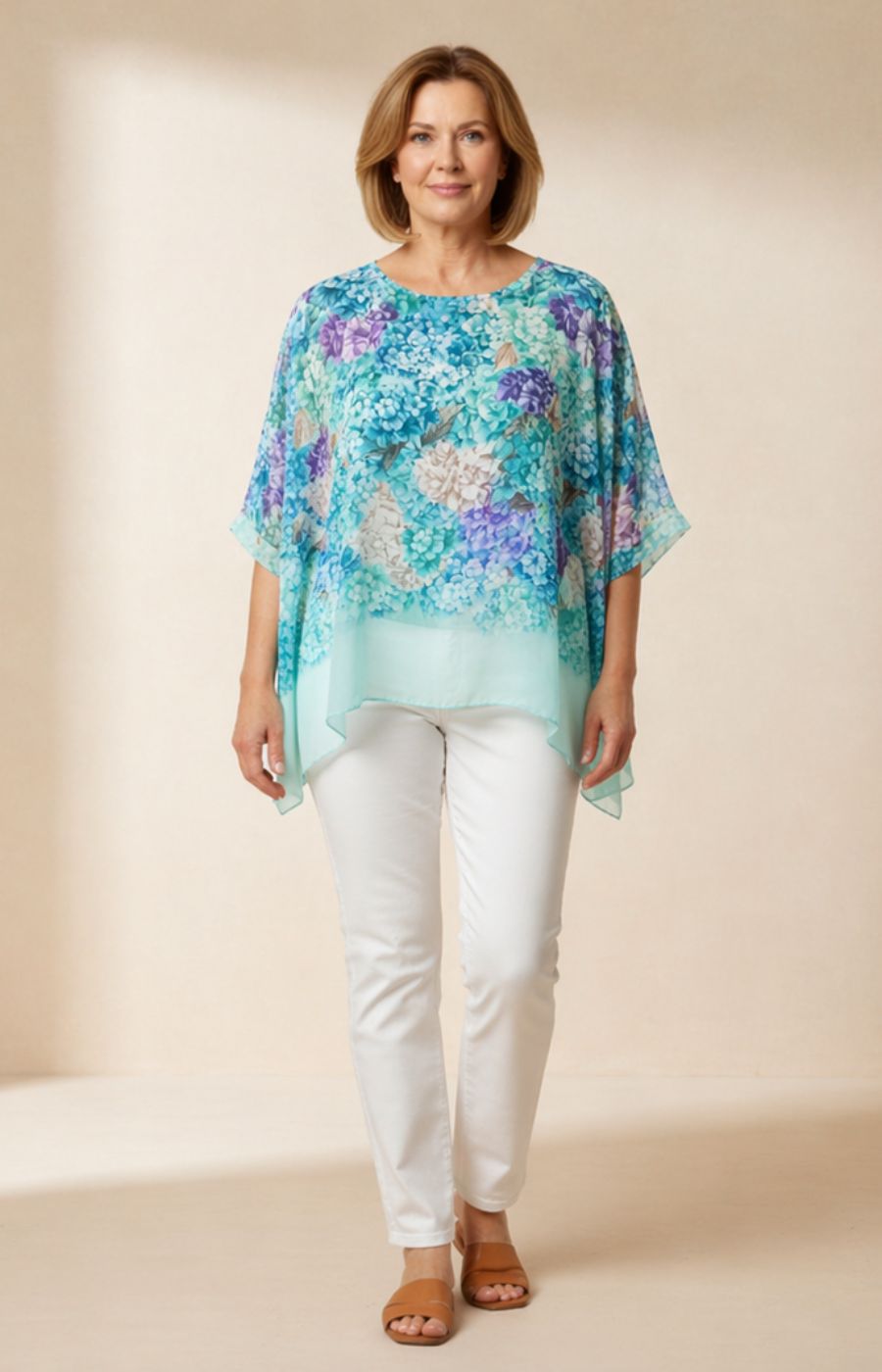 Layla Blouse in Turquoise 