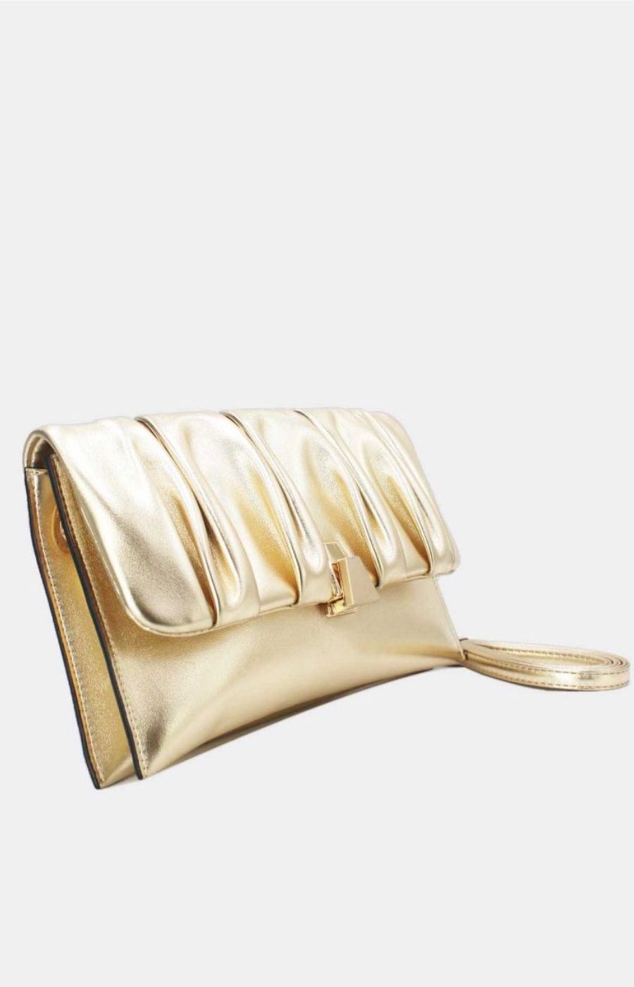Lily Clutch Bag in Gold 