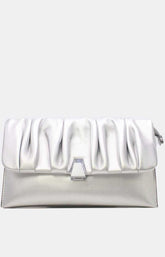 Lily Clutch Bag in Silver 