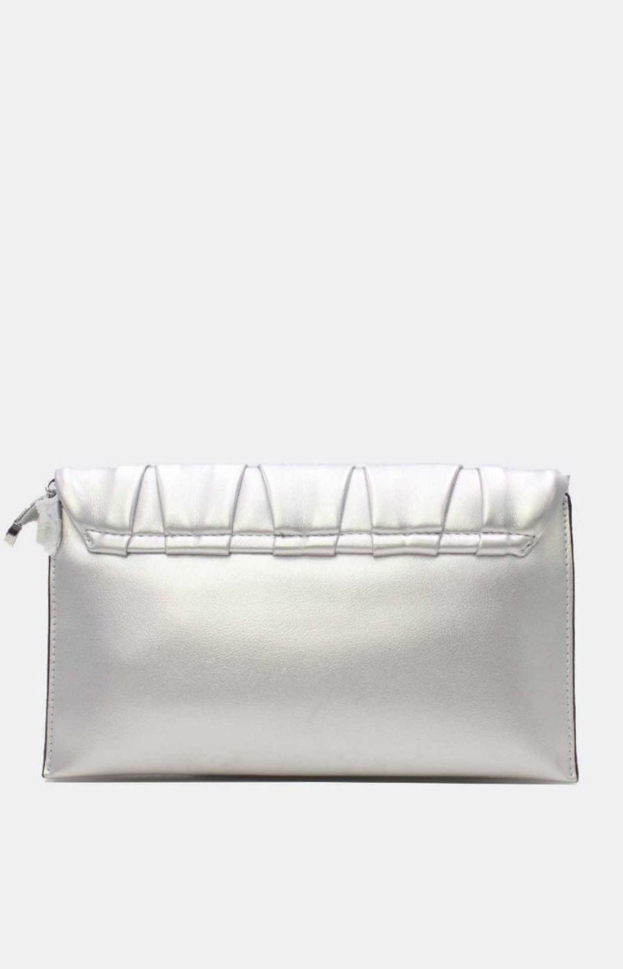 Lily Clutch Bag in Silver 