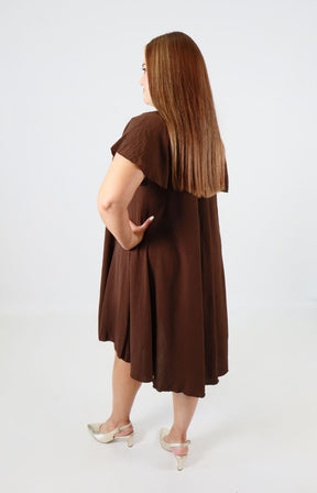 Lina Dress in Brown 