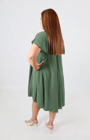 Lina Dress in Khaki 