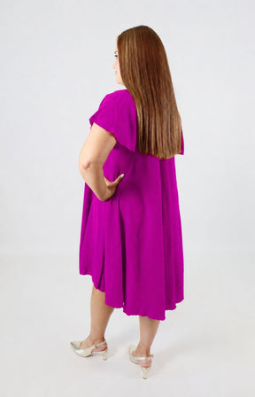 Lina Dress in Magenta 