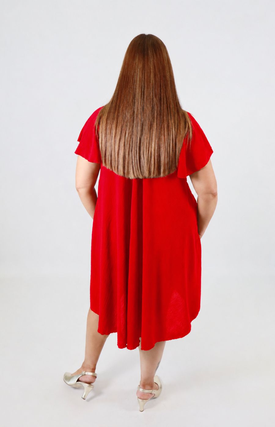 Lina Dress in Red