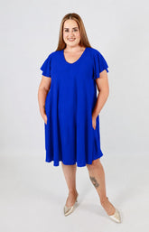 Lina Dress in Royal Blue 