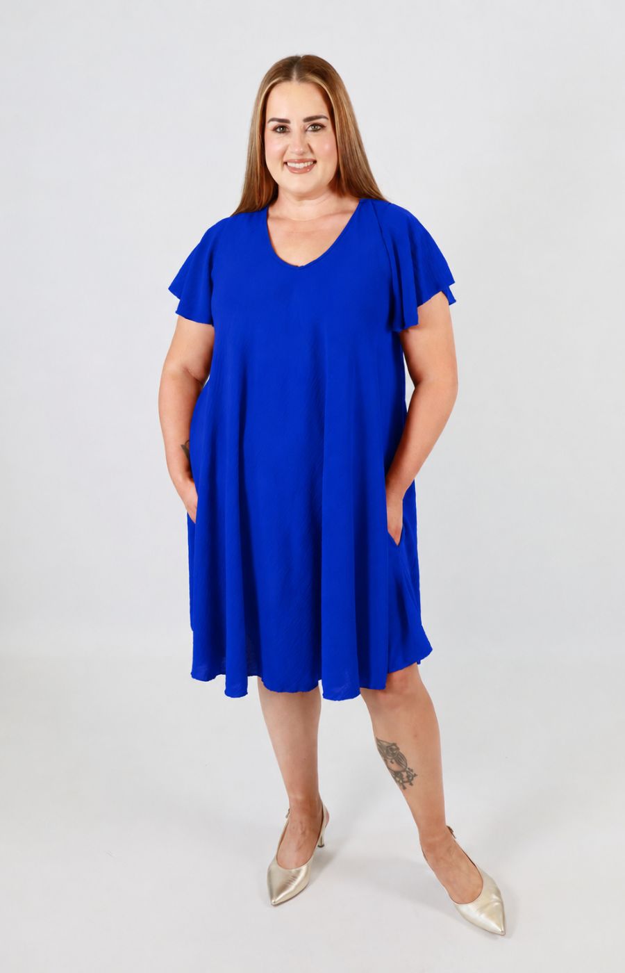 Lina Dress in Royal Blue 