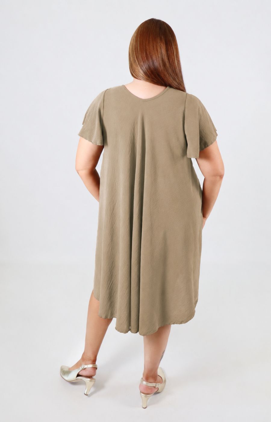 Lina Dress in Taupe 