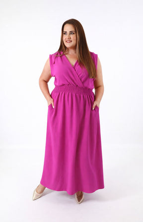 Lisa Dress in Magenta 