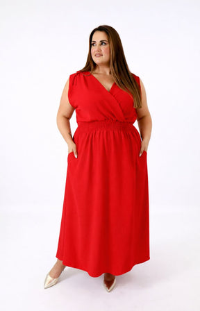 Lisa Dress in Red 