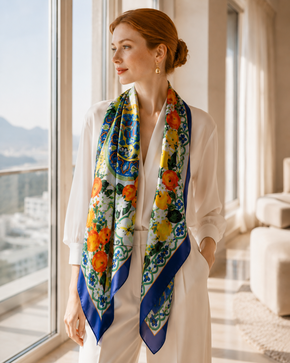 Lisbon Double Sided Scarf 